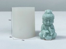 Molde silicona Buda meditando